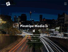Tablet Screenshot of pinstripemedia.com.au